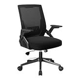 GTPLAYER Ergonomic Mid Back Home Office Desk Chair with Flip Up Armrests, Mesh C