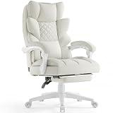Dowinx Big and Tall Office Chair with Pocket Spring Cushion,High Back Computer G