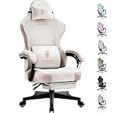 Dowinx Gaming Chair Fabric with Pocket Spring Cushion, High Back Ergonomic Compu