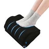 ULHYC Foot Rest for Under Desk at Work,Ergonomic Memory Foam Foot Stool for Unde