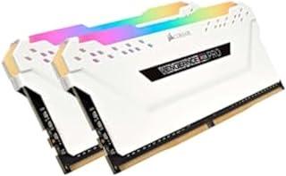 Corsair Vengeance RGB Pro 16GB 2x8GB DDR4 3200MHz C16 LED Desktop Memory White, CMW16GX4M2C3200C16W