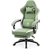 Dowinx Gaming Chair Breathable Fabric Game Chair with Gel Pad and Storage Bag, C