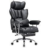 efomao Executive Office Chair 180kg, Black Big and Tall Desk Chair