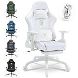 Dowinx Gaming Chairs, Ergonomic Office, Spacious Chairs, White