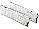 KingBank Computer Desktop Memory Ram DDR4 16GB(2x8GB) 3200MHZ CL16 1.35V XMP2.0 Overclocking with Heatsink for PC Gaming/Office/PS,Silver