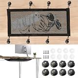 ANYOUI Cable Management Net Under Desk Kit，Cable Management Organizer Net,Flexib