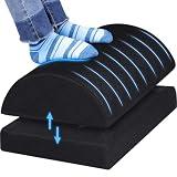 Adjustable Foam Foot Rest for Under Desk at Work, Under Desk Footrest Ergonomic 