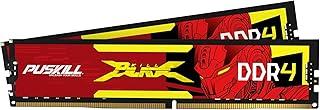 PUSKILL DDR4 RAM 16GB Kit (2x8GB) 3200MHz PC4-25600 CL16 Desktop Memory - 1.35V UDIMM Low Latency, Intel XMP 2.0 Ready for Gaming PC, Compatible with Intel & AMD