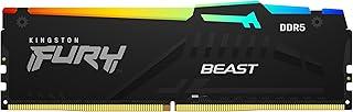 Kingston FURY Beast Black RGB 16GB (2x8GB) 5200MT/s DDR5 CL40 DIMM Desktop Gaming Memory Kit of 2 - KF552C40BBAK2-16