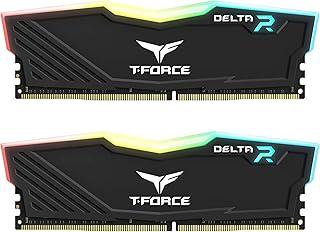 TEAMGROUP T-FORCE DELTA RGB DDR4 16GB (2x8GB) 3600MHz (PC4-28800) CL18 Desktop Gaming Memory Module Ram Black - TF3D416G3600HC18JDC01