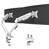 Fydeamer Dual Monitor Arm for 17-35 inch Monitor up to 11kg, Adjustable Gas Spri