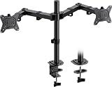 HUANUO Dual Monitor Stand for 2 Monitors up to 32 inches, Dual Monitor Arm Holds
