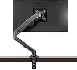 TRASSLE Single Gas Spring Monitor Arm, Full Motion Desk Mount Stand, Height Adju