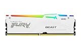 Kingston FURY Beast White RGB EXPO 16GB 6000MT/s DDR5 CL36 DIMM Desktop Gaming Memory Single Module - KF560C36BWE2A-16