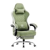 GTPLAYER #1USA Ergonomic Gaming Chair Fabric with Pocket Spring Cushion, Footres