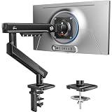 HUANUO FlowLift™ Pro Single Monitor Arm for 13"–32" Screens, Monitor Mount with