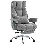 Efomao Big and Tall Office Chair, Ergonomic Executive Chair with Footrest, Fabri