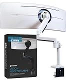 ULTRARM Heavy Duty Monitor Arm for Ultrawide Monitors up to 57" and 44 lbs, Sing