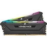 CORSAIR VENGEANCE RGB PRO SL 16GB (2x8GB) DDR4 3200 (PC4-25600) C16 1.35V Desktop Memory - Black