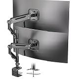 Dual Ultrawide Monitor Mount for 17-40-inches - Vertical and Parallel Dual Monit