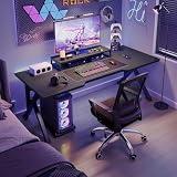 Wemart Gaming Table, 80CM Computer Desk Home Office Desk Extra Large Modern Ergo