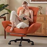 Dowinx Cross Legged Office Chair with Pivoting Armrests,Criss Cross Chair with P